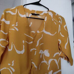 Mustard yellow crop top